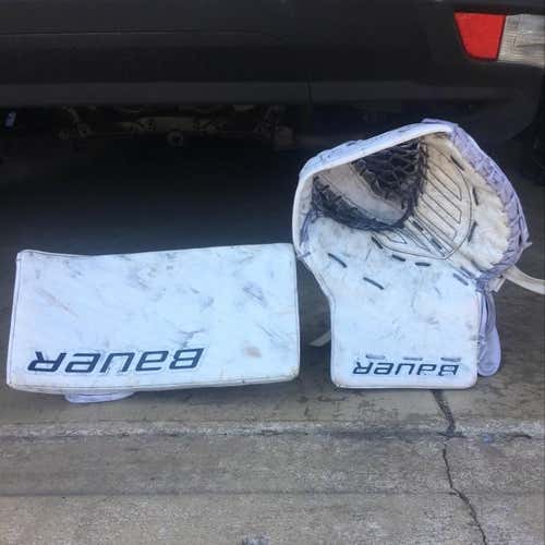 Bauer S190 senior glove And Blocker