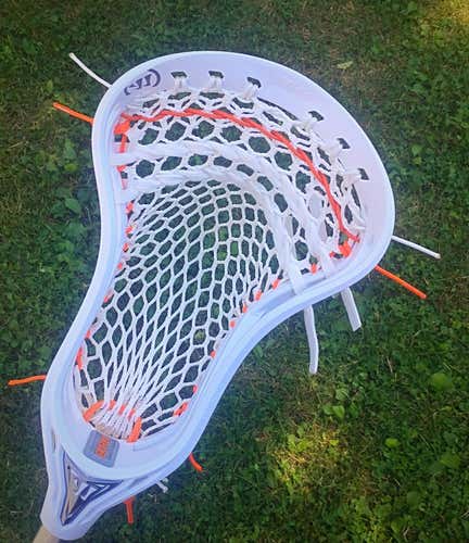 1 BNWT Warrior BURN 2 Lacrosse Head Strung w/ StringKing 4S Mesh-NO TRADES