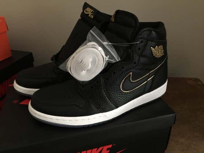 NEW Nike Air Jordan 1 Retro High OG sz 9.5 555088-031 ALL STAR LA BLACK
