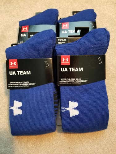 Brand New Royal UA Team OTC Sock Bundle MEDIUM 4 For $6