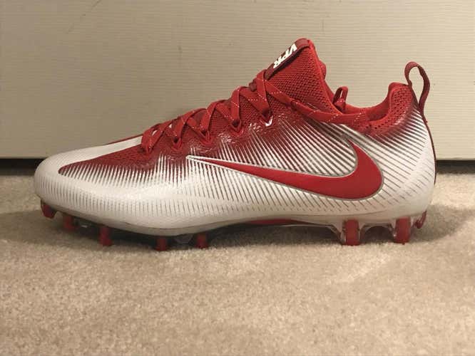 NIKE VAPOR UNTOUCHABLE PRO CLEATS WHITE/RED SIZE 11.5