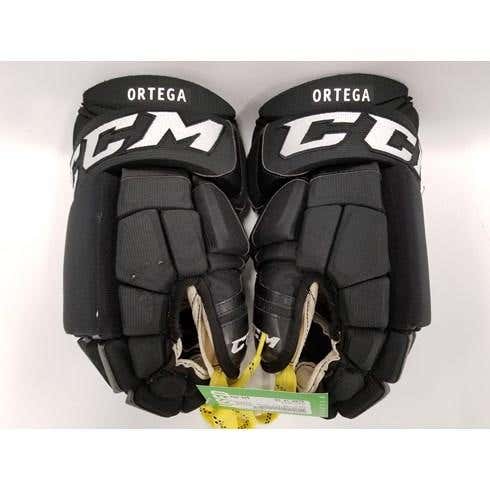 LA Kings Player Worn CCM PRO Gloves 14" BLACK - AUSTIN ORTEGA SKU S000312523