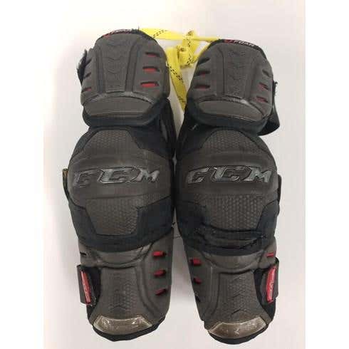 LA KINGS Player Destroyed CCM U+CL ELBOW PADS SENIOR LG - ADRIAN KEMPE SKU S000312780