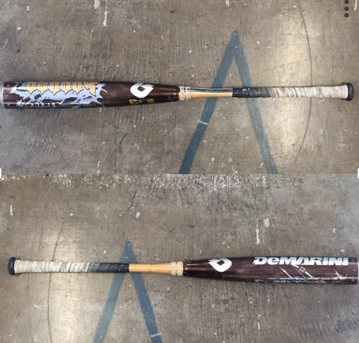 University of Rhode Island Used DeMarini Voodoo Black Bat 34/31 BESR