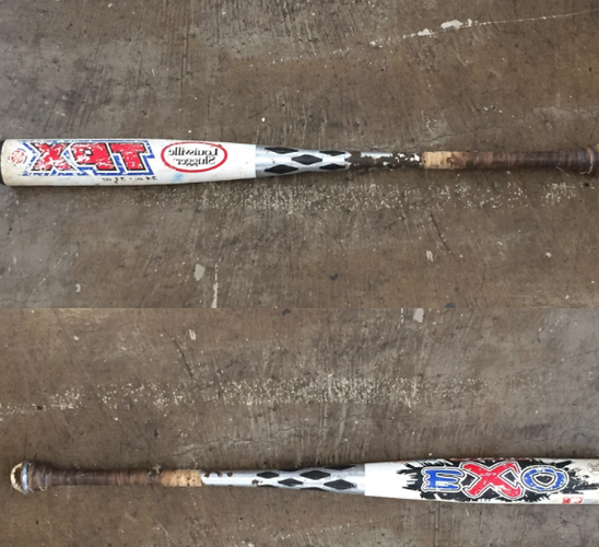 University of Rhode Island TPX White EXO Grid Louisville Slugger Bat 34/31 BESR