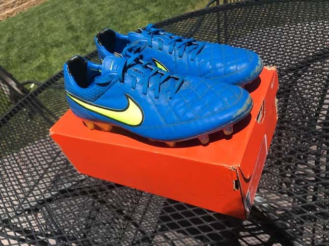 NIKE TIEMPO LEGEND V (volt/hyper Blue)