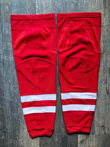 Carolina Hurricanes Pro Stock Red Socks Large