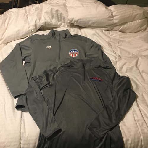 Lot Of 2 Warrior All America Games 1/4 Zips Men’s Large