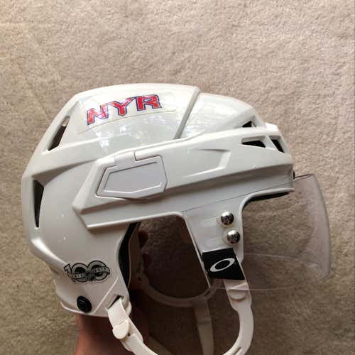 New York Rangers Pro Stock CCM V10 Helmet - USED