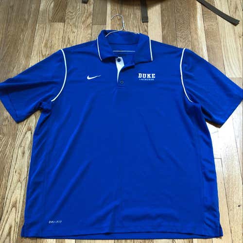Duke Team Issued Nike Drifit Polo - XL