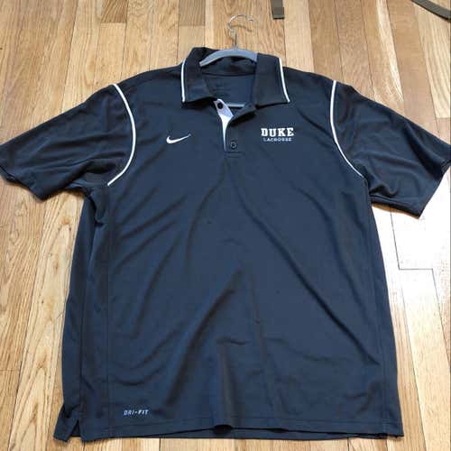 Duke Team Issued Nike Drifit Polo - Large