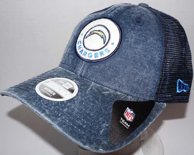 WOMENS HAT - LA SD CHARGERS BLUE NFL TEAM FOOTBALL OEM NEW ERA ONE SIZE STYLE#2