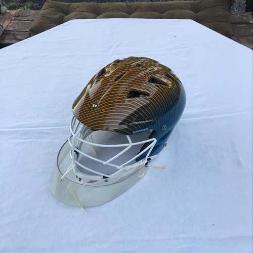 Custom Warrior Regulator Helmet W/ Rare Warrior Throat Guard