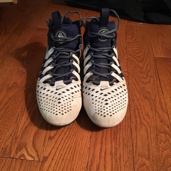 Nike Huarache V 5 Cleats Navy Blue / White Size Mens 10.5