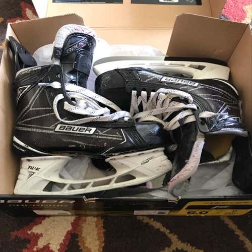 Bauer Supreme Size 6.0 1S Skates (comes w/2 Sets of LS4 Steel & 1 Set of Step Blacksteel