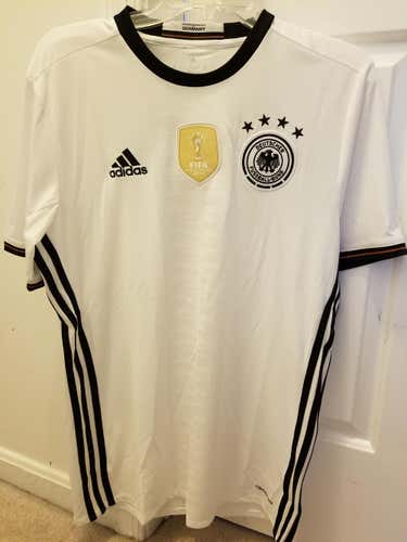 Brand New ADULT SMALL Adidas DFB Men's Soccer Replica Home Jersey