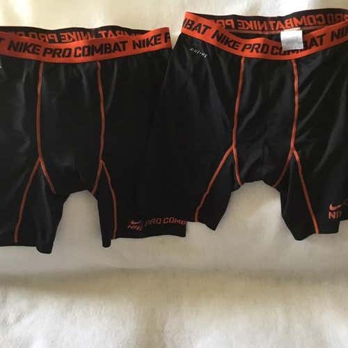 NIKE PRO COMBAT Compression Shorts Lot Of 2 Men's XL