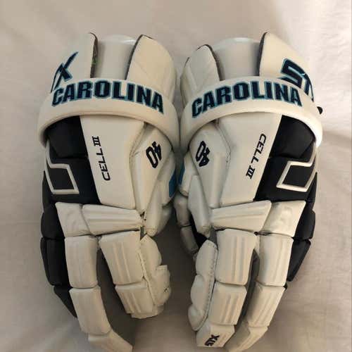 New UNC STX Cell 3 Lacrosse Gloves