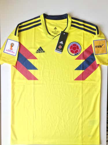 New COLOMBIA HOME PLAYER SOCCER JERSEY Adidas FIFA WOLD CUP