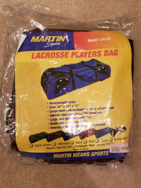 Brand New Maroon Lacrosse Players Bag
