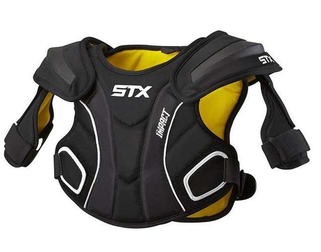 STX Impact Lacrosse Shoulder Pad Medium Black New