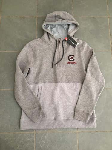 New UNDER ARMOUR South Carolina Gamecocks Threadborne Hoodie Sweatshirt LARGE