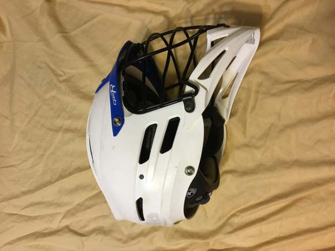 White CPX-R with Blue Visor