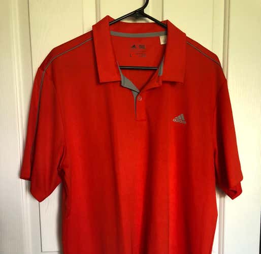 Golf Shirt Adidas Large Burnt Orange