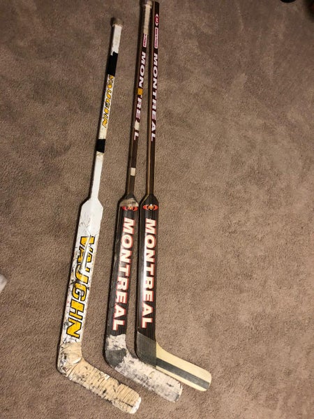 New Montreal Goalie Stick (REG) Lefty Senior plus 2 used.