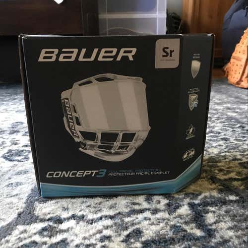 Worn once Bauer concept 3 full shield