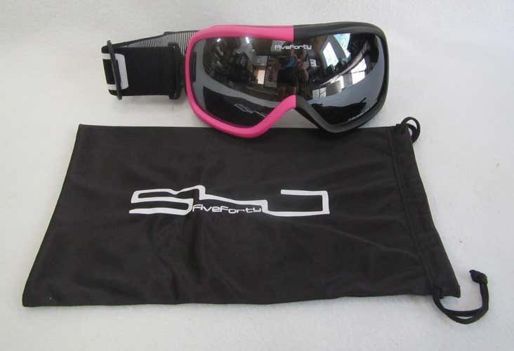 YOUTH GIRLS SNOWBOARD/SKI GOGGLES "540 TEAM" PINK/BLACK FRAME