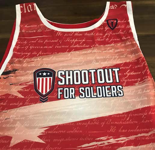 Shootout For Soldiers Reversible Pinnie XL