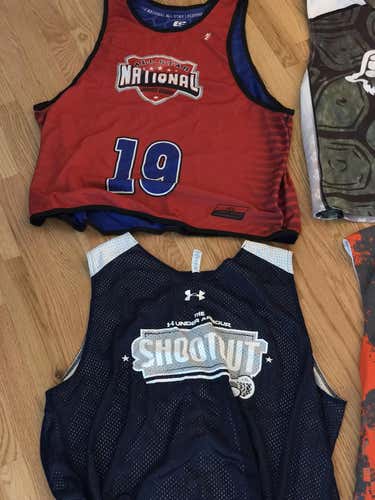 Grouping of used lacrosse pennies