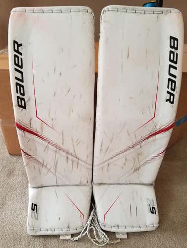 Bauer 2S senior goalie leg pads - pro return - 36
