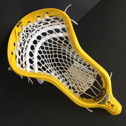 Yellow STX Surgeon 700 w/ Semi-Hard Memory Mesh - Lacrosse Head