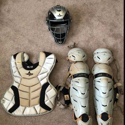 All-Star Catchers Gear Silver/Black