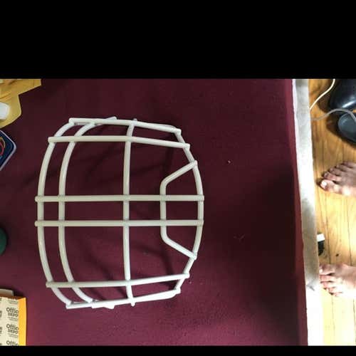 New White Cheater Goalie Cage