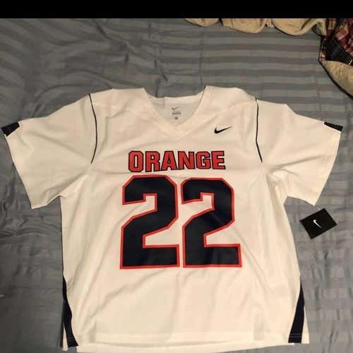NWT SYRACUSE GAME JERSEY- Large