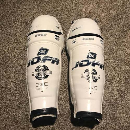 *Rare* JOFA 8060 NHL Pro Stock Hockey Player Shin Pads Guards 15" JDP