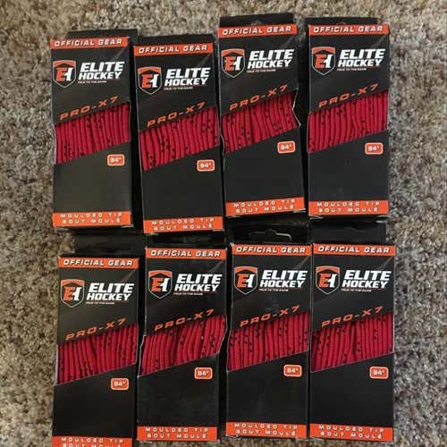 8 Red 84” Hockey Laces
