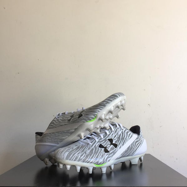 Under Armour Reflective Metallic Tiger Striped Cleats Sz 12