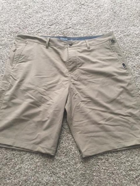 BNWOT Tan Quiksilver Hybrid quick dry shorts size 36