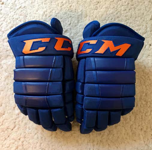 CCM HG97XP Pro Stock Hockey Gloves Oilers Alternate Size 14