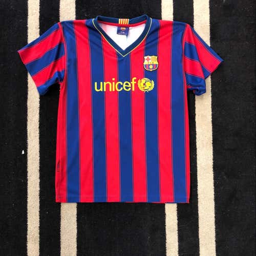 Youth Size 14 Barcelona #10 Messi Jersey