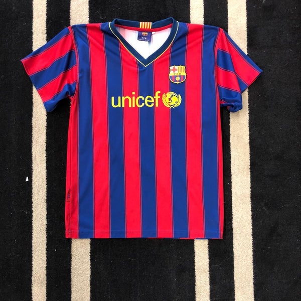 Youth Size 14 Barcelona #10 Messi Jersey
