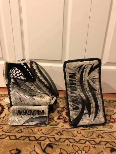 Vaughn Velocity 7150 Goalie Glove & Blocker Intermediate Regular Hand