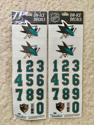 Sportstas San Jose Sharks NHL Helmet Decals