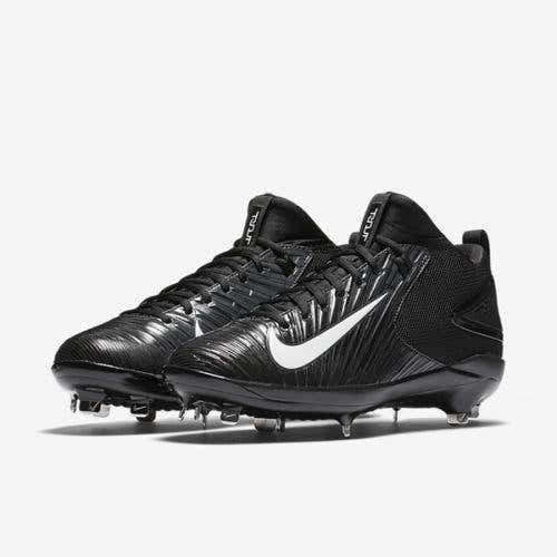 Nike Trout 3 Pro sz 11.5 Black White 856498 010 Mid Force Zoom Metal Cleat