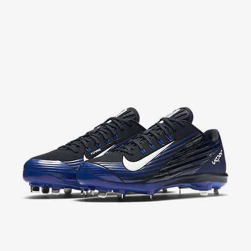 Nike Lunar Vapor Pro Low sz 10 Metal Baseball Cleats 683895 014 Blue Black