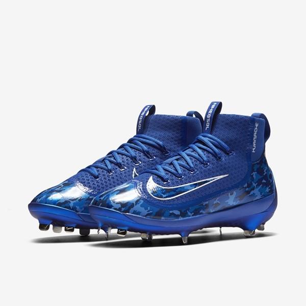 Nike Air Huarache 2KFilth Elite Mid STS sz 14 Blue White 826491 410 Baseball